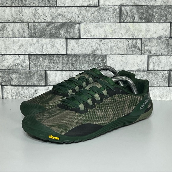 Merrell Vapor Glove Men’s 10 Barefoot Green Minimalist Athletic Shoes - Picture 3 of 8